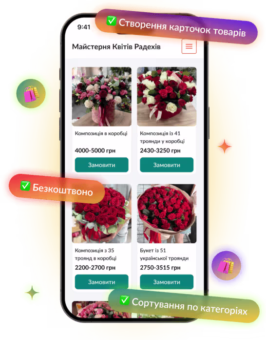 Крок 4 - Готовий сайт з можливістю редагування